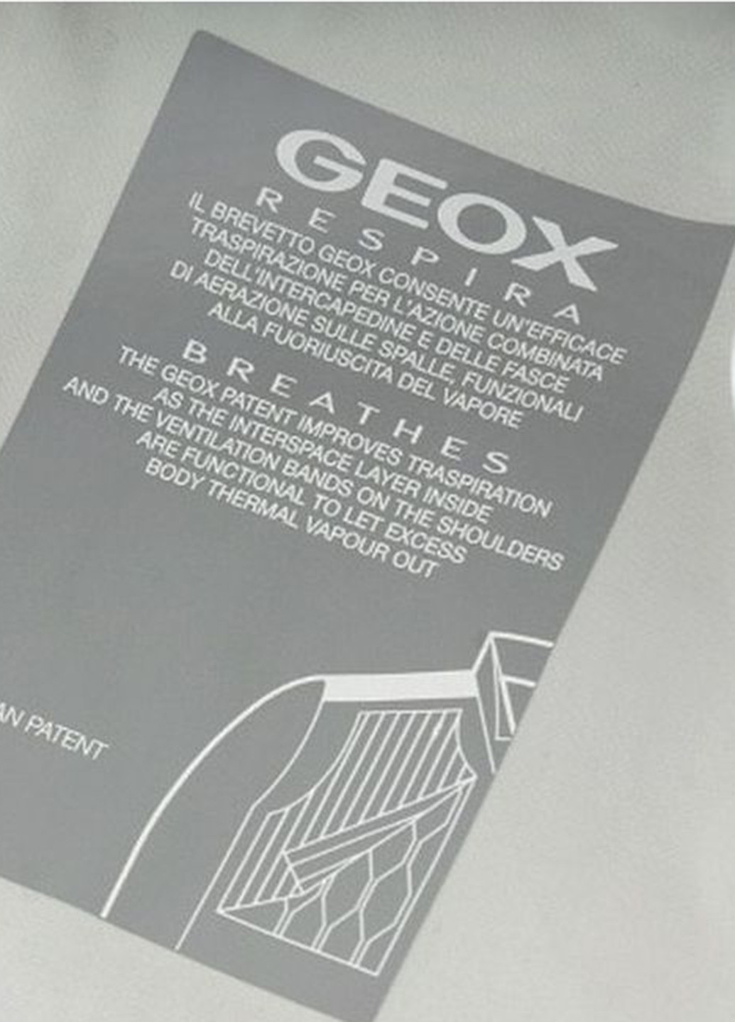 Светло-серая демисезонная куртка Geox
