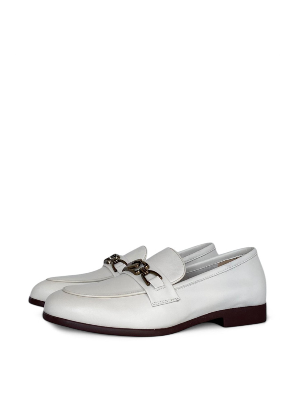 Meego Туфлі лофери білий з натуральна шкіра, румунія — демісезон (328004094)
