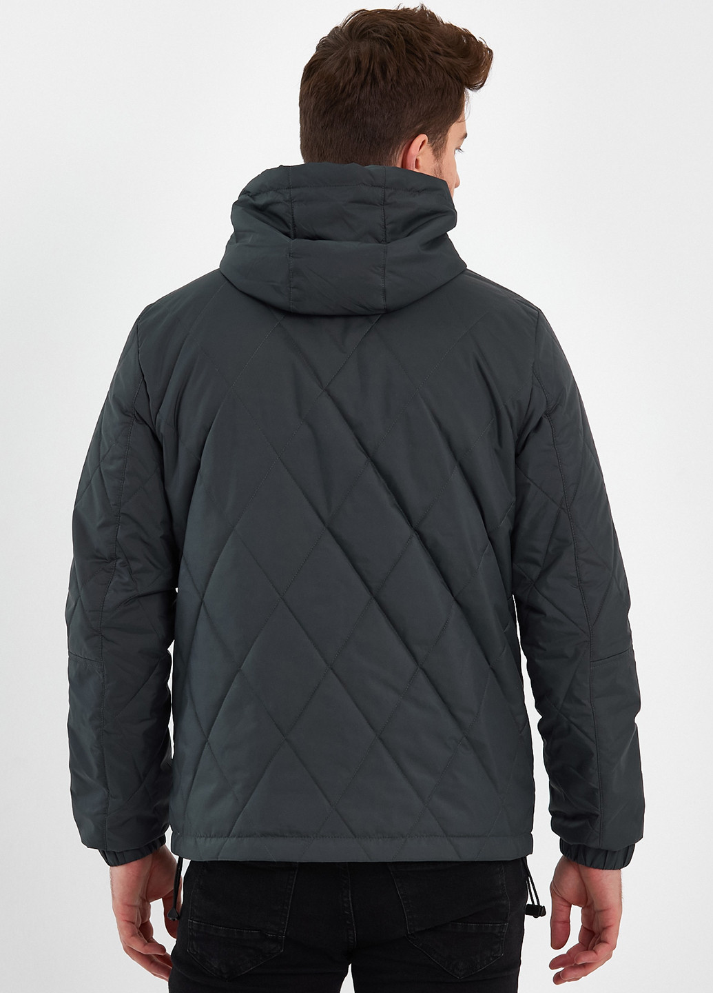 Темно-серая демисезонная куртка Trend Collection