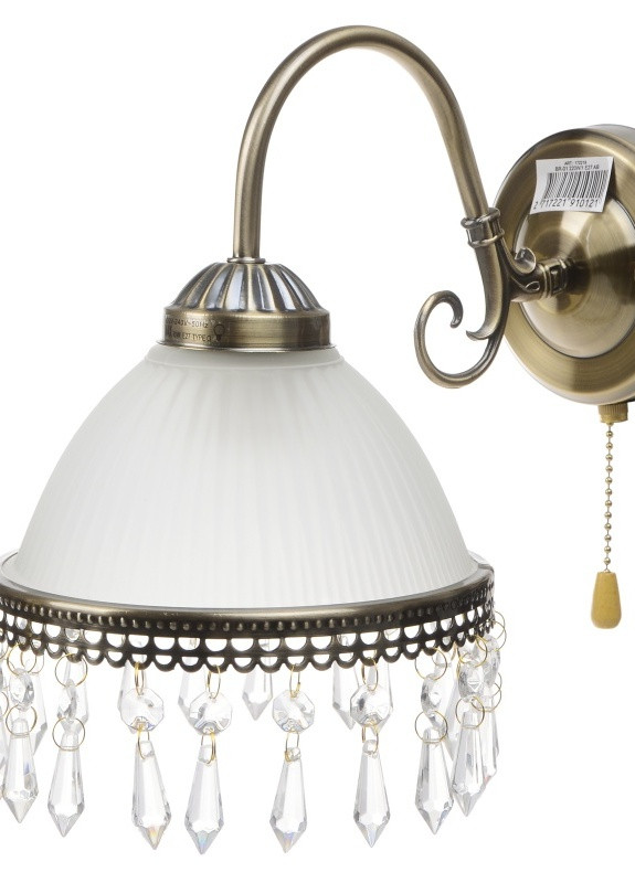 Бра настенное накладное с выключателем барокко BR-01 220W/1 E27 AB Brille (253894447)