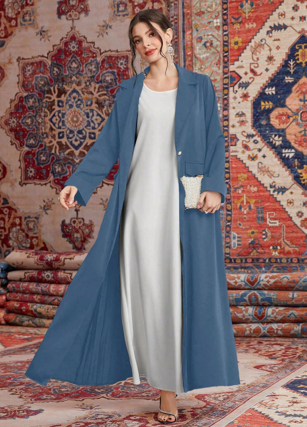 Плащ SHEIN на гудзиках демісезон (346914092)