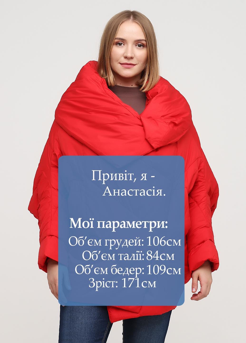 Красная зимняя куртка Tongcoi