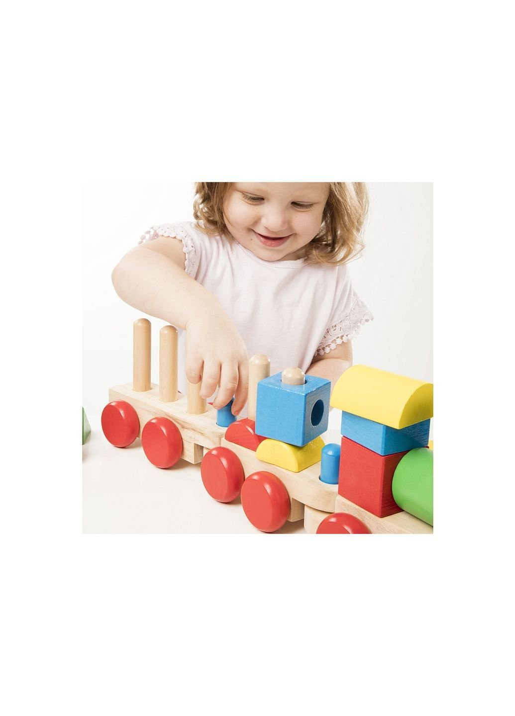 Іграшка, що розвиває Поїзд з кубиків (MD572) Melissa&Doug (254067503)