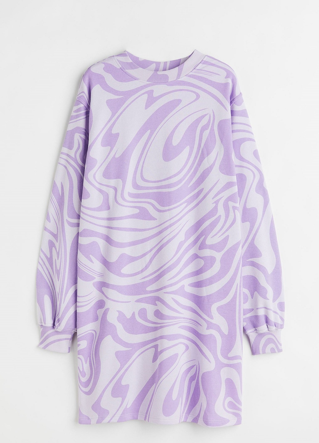 Світло-фіолетова спортивна сукня H&M з абстрактним візерунком