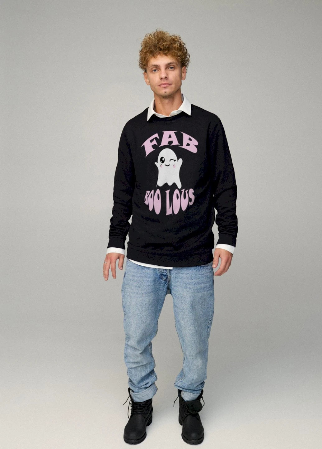 Чорний свитшот мужской oversize /no flis/ YAPPI малюнок (254557494)