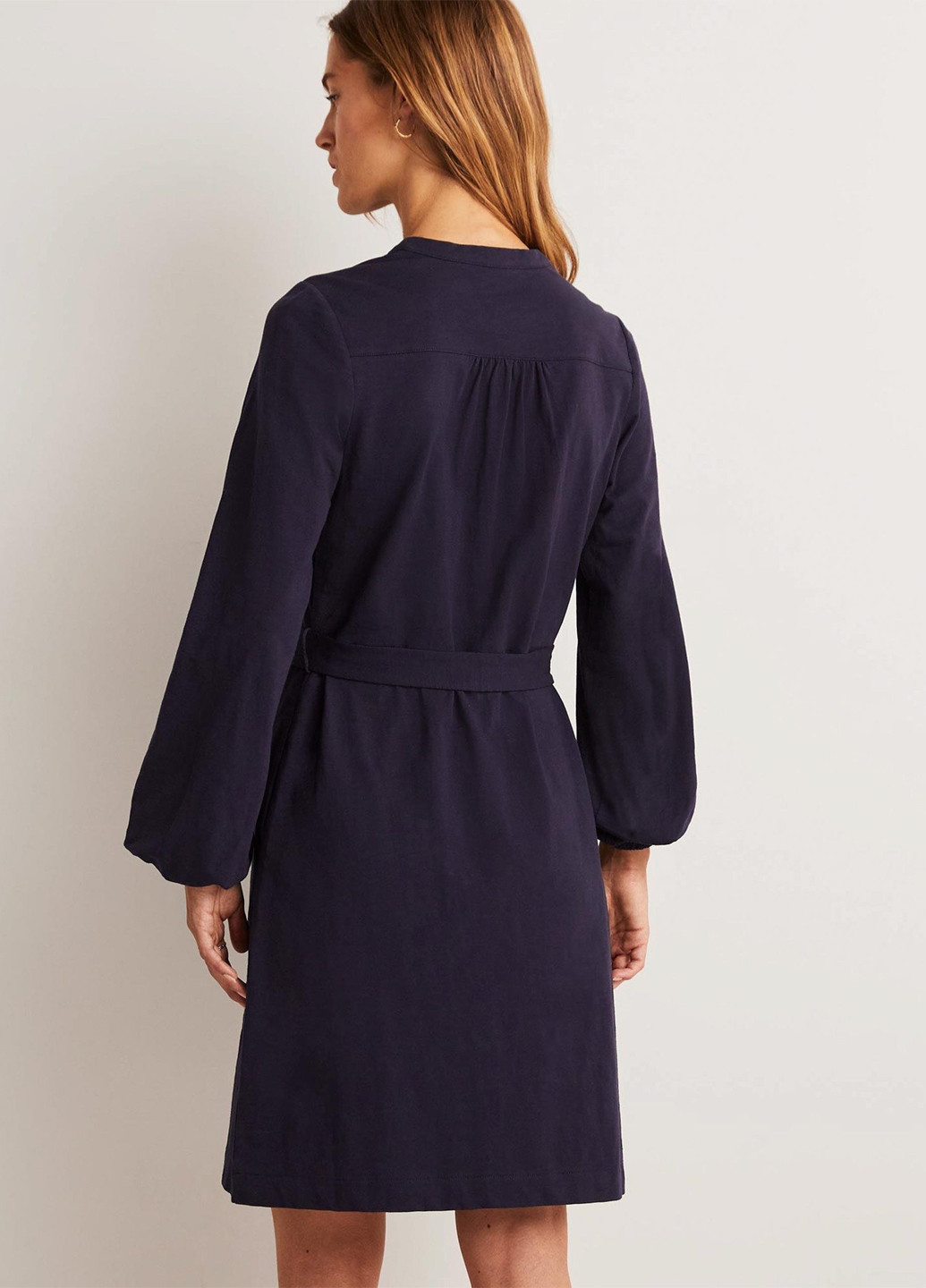Темно-синее кэжуал платье а-силуэт Boden однотонное