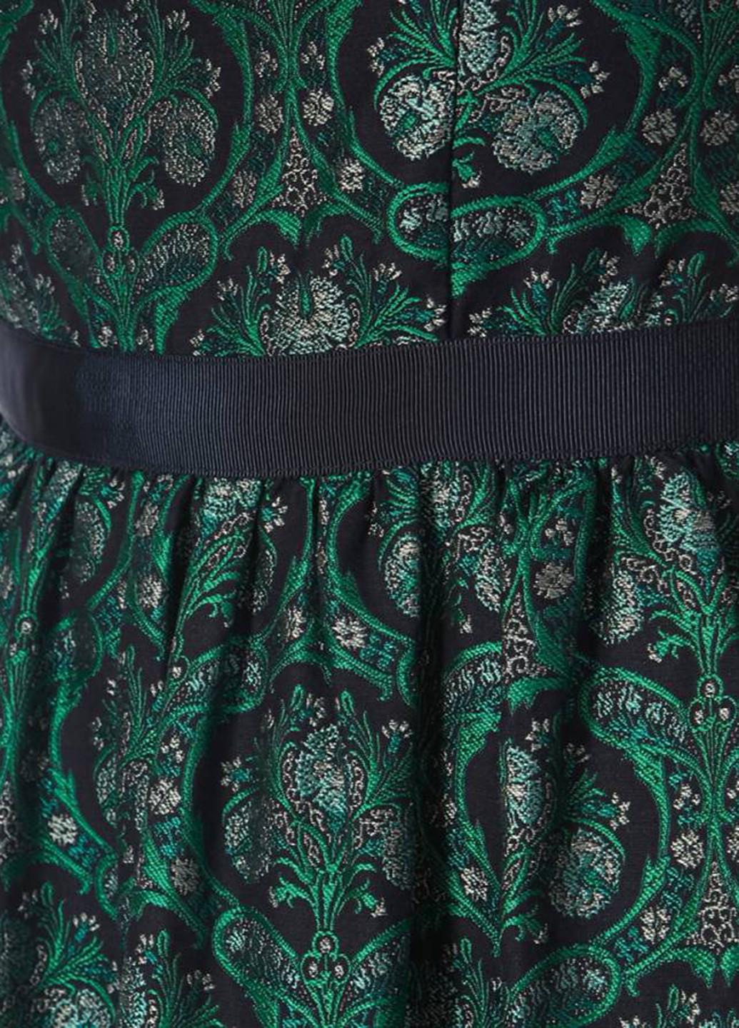Темно-зеленое кэжуал платье клеш Jack Wills с цветочным принтом