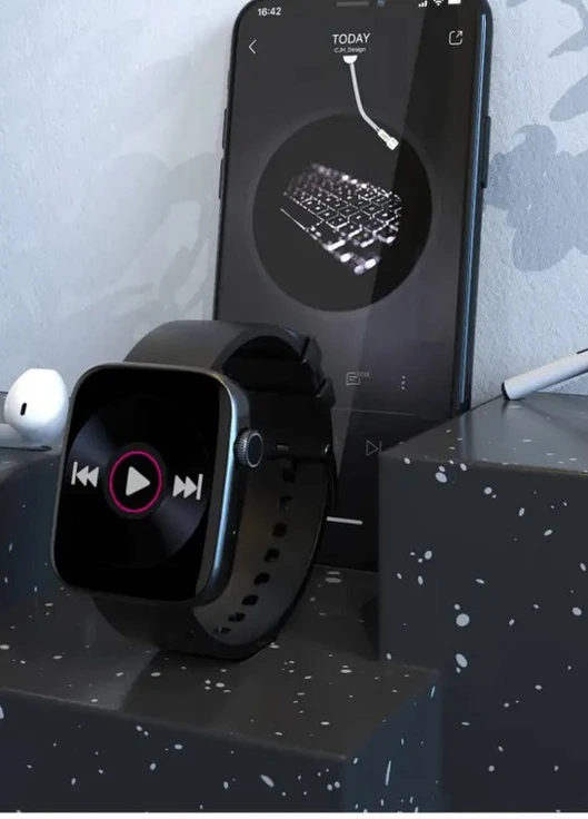 Розумний годинник DT1 Super Power Black UWatch (253009067)