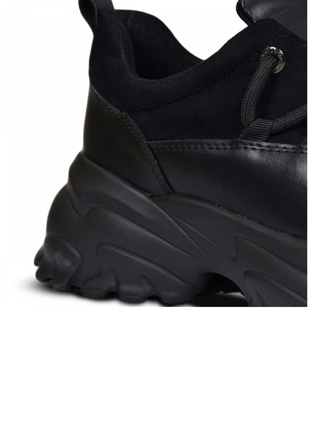 Черные демисезонные кроссовки женские s13011 No Brand