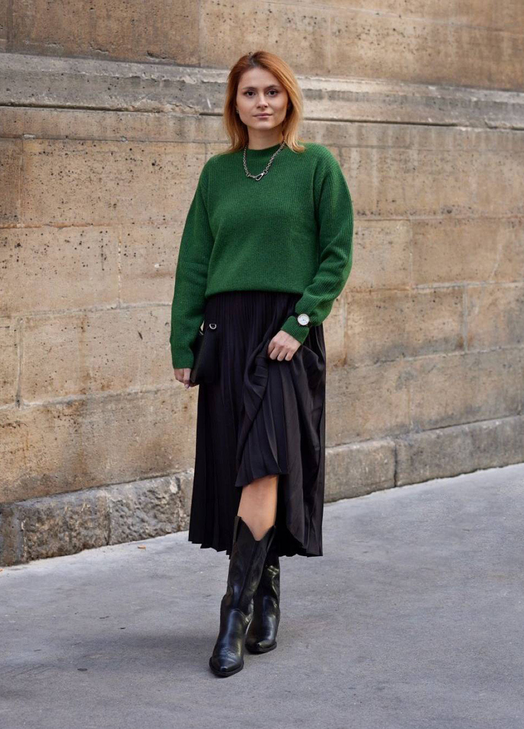 Чорна кежуал сукня плісована Uniqlo однотонна