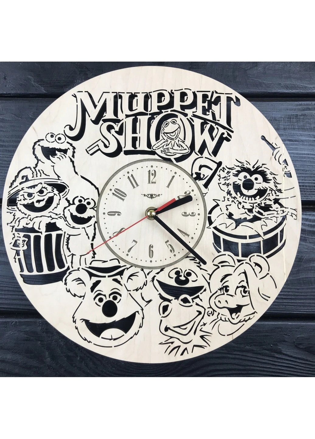 Дитячий круглий безшумний настінний годинник «Маппет шоу» 7Arts (253567059)
