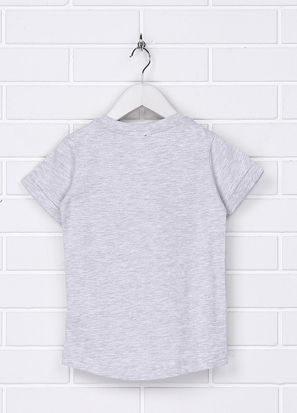 Світло-сіра літня футболка з коротким рукавом H&M
