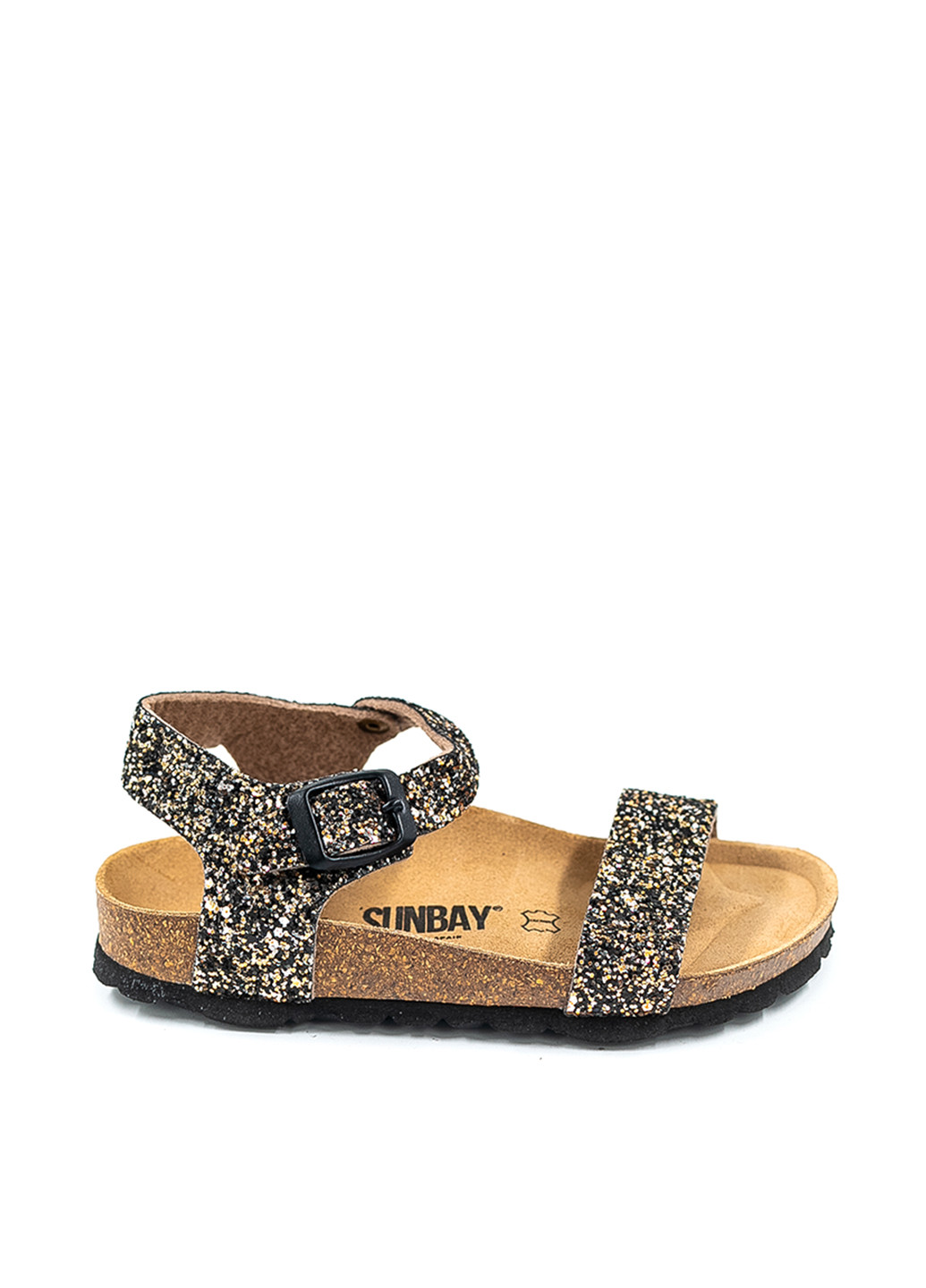 Темно-золотистые кэжуал сандалии Sunbay с ремешком