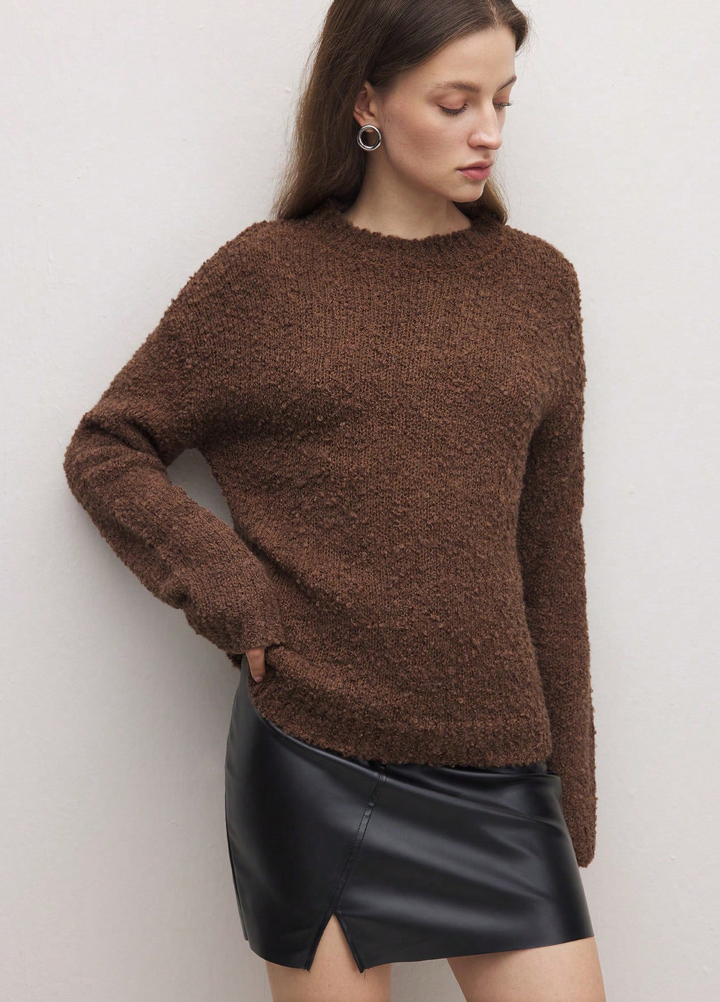 Коричневий демісезонний джемпер джемпер SHEIN