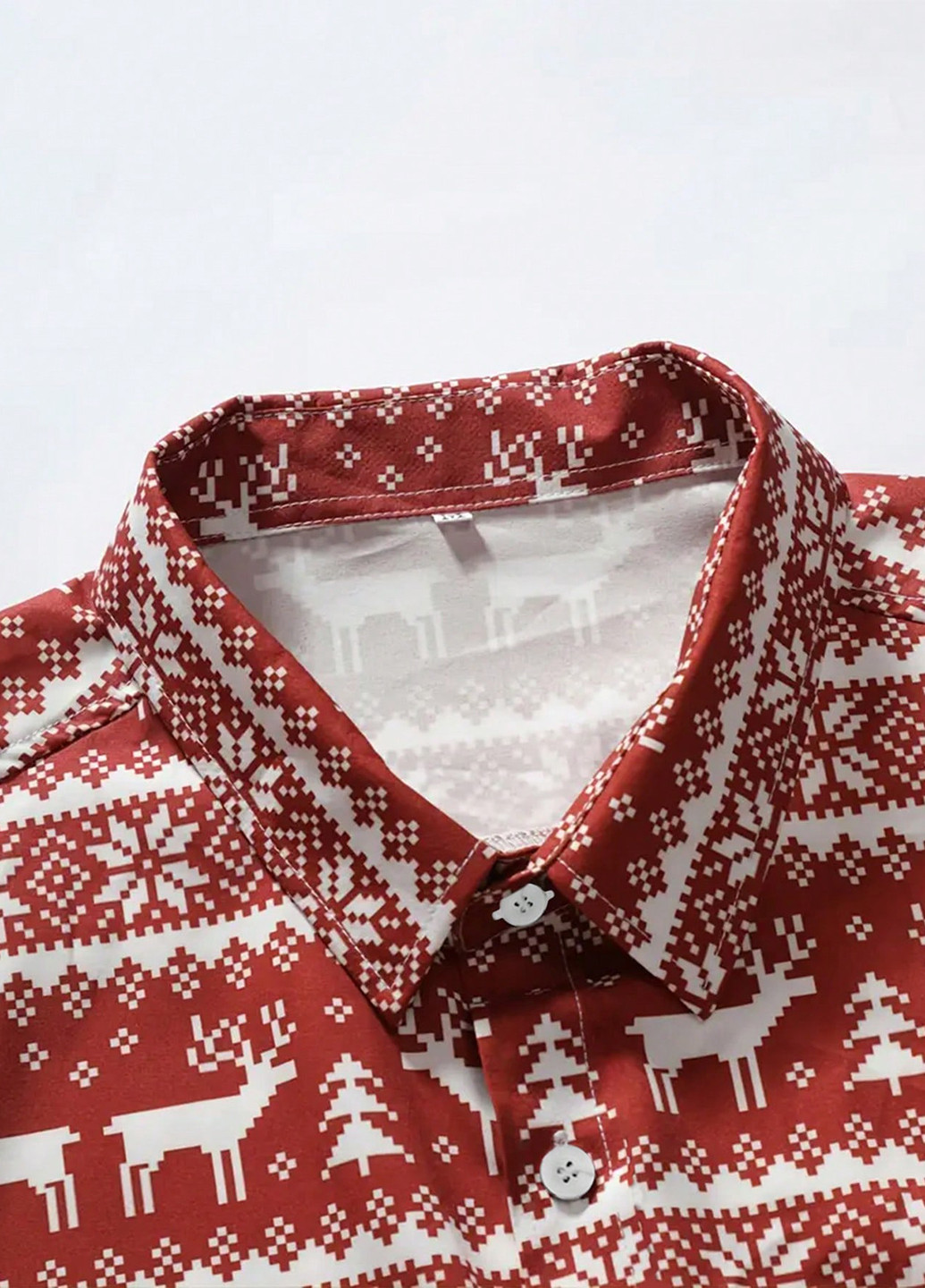 Цветная кэжуал рубашка новогодний SHEIN