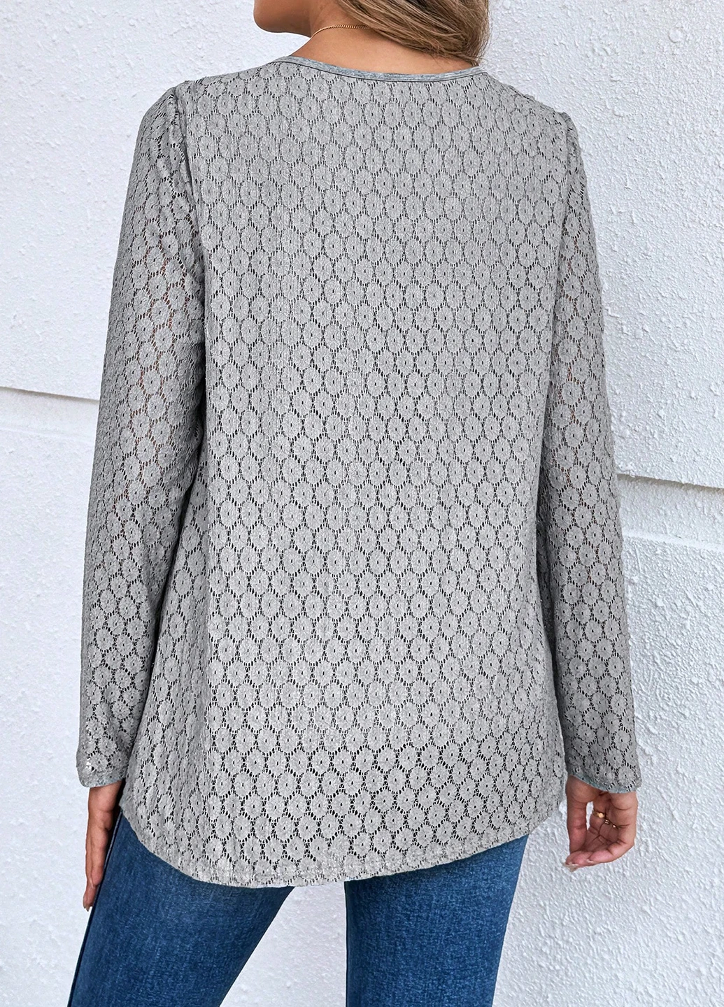 Серая блуза SHEIN