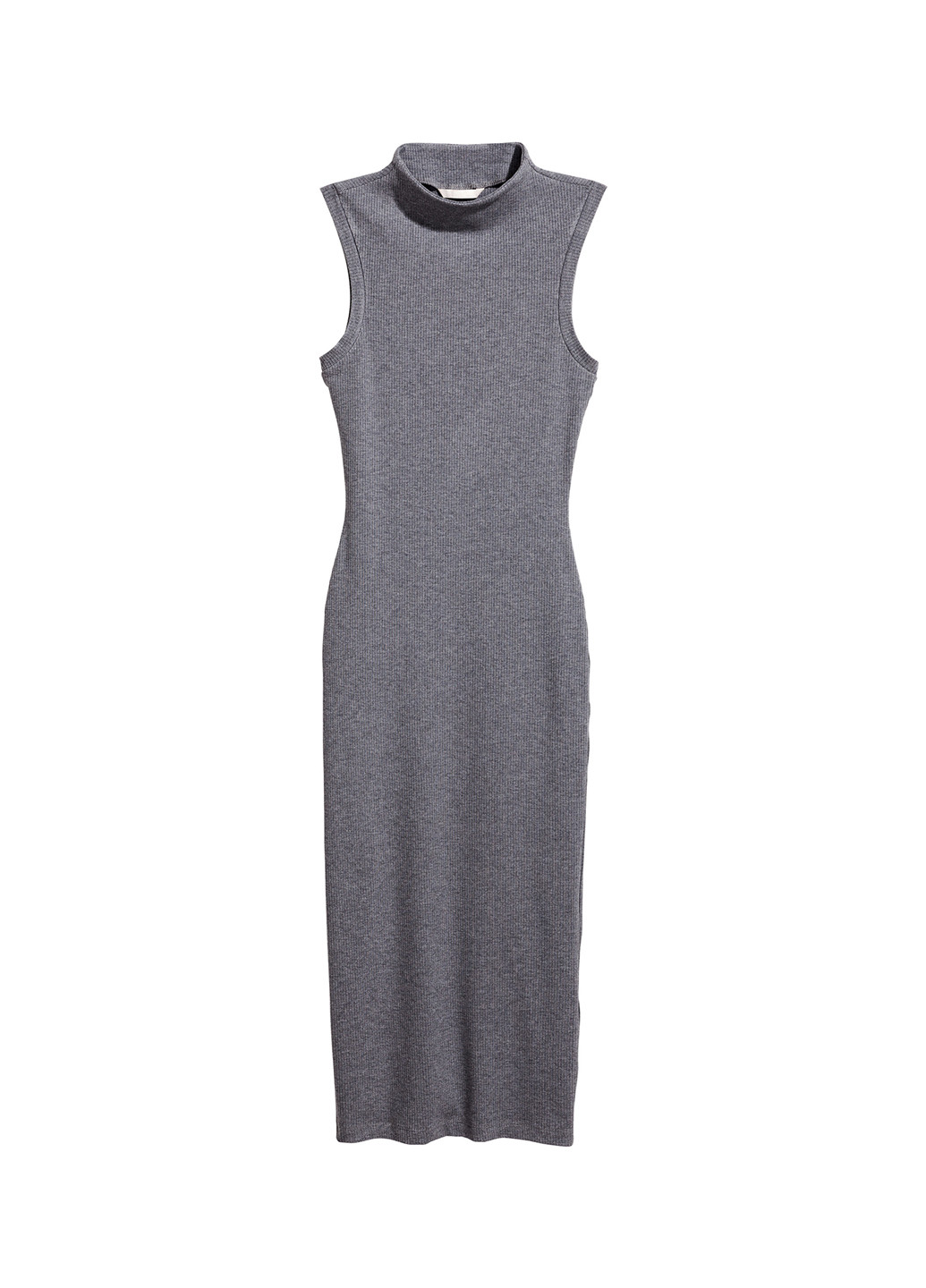 Темно-серое кэжуал платье платье-водолазка H&M меланжевое