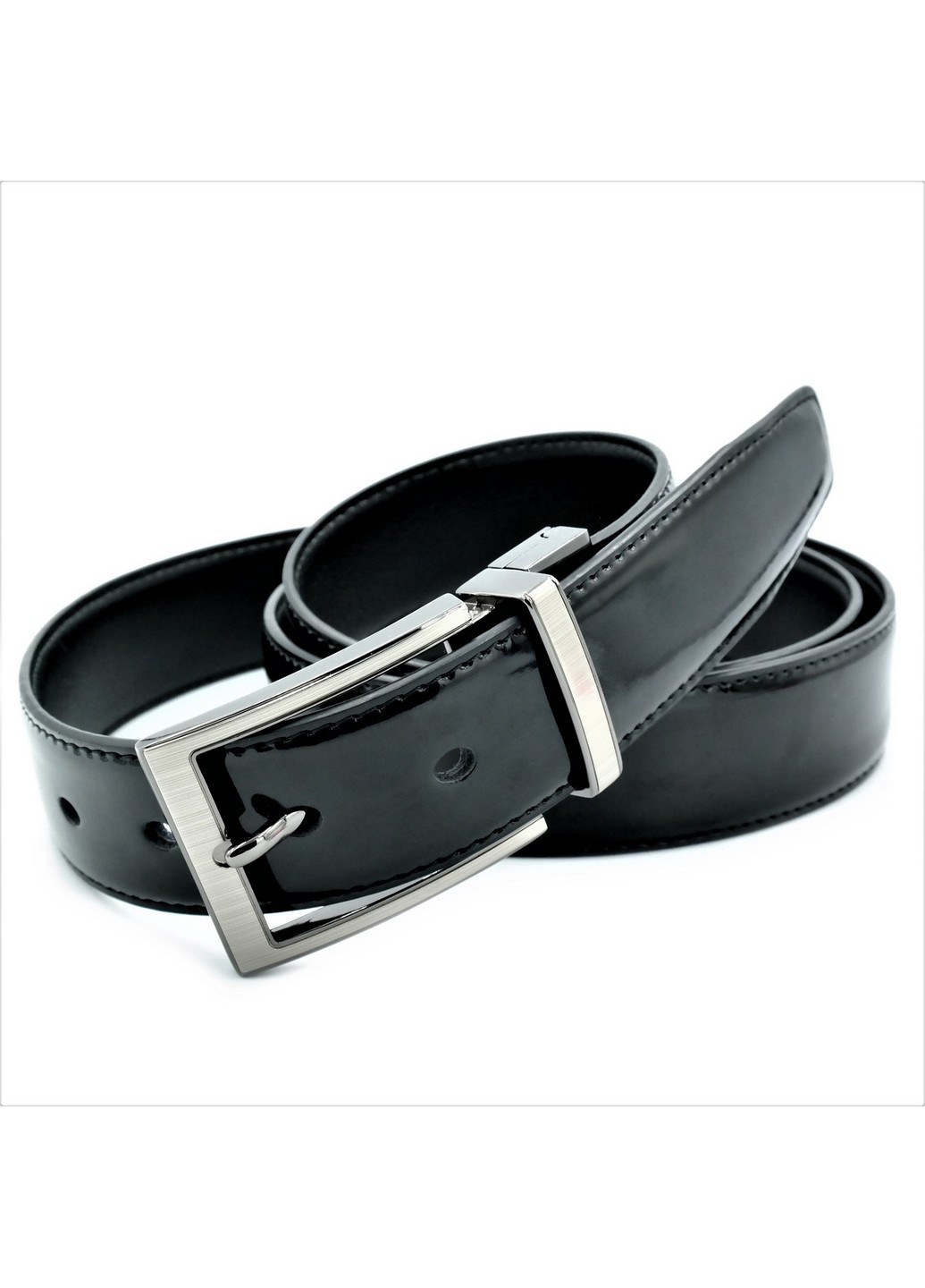 Двухсторонний кожаный ремень мужской 110-125х3,5 см Weatro (211364372)