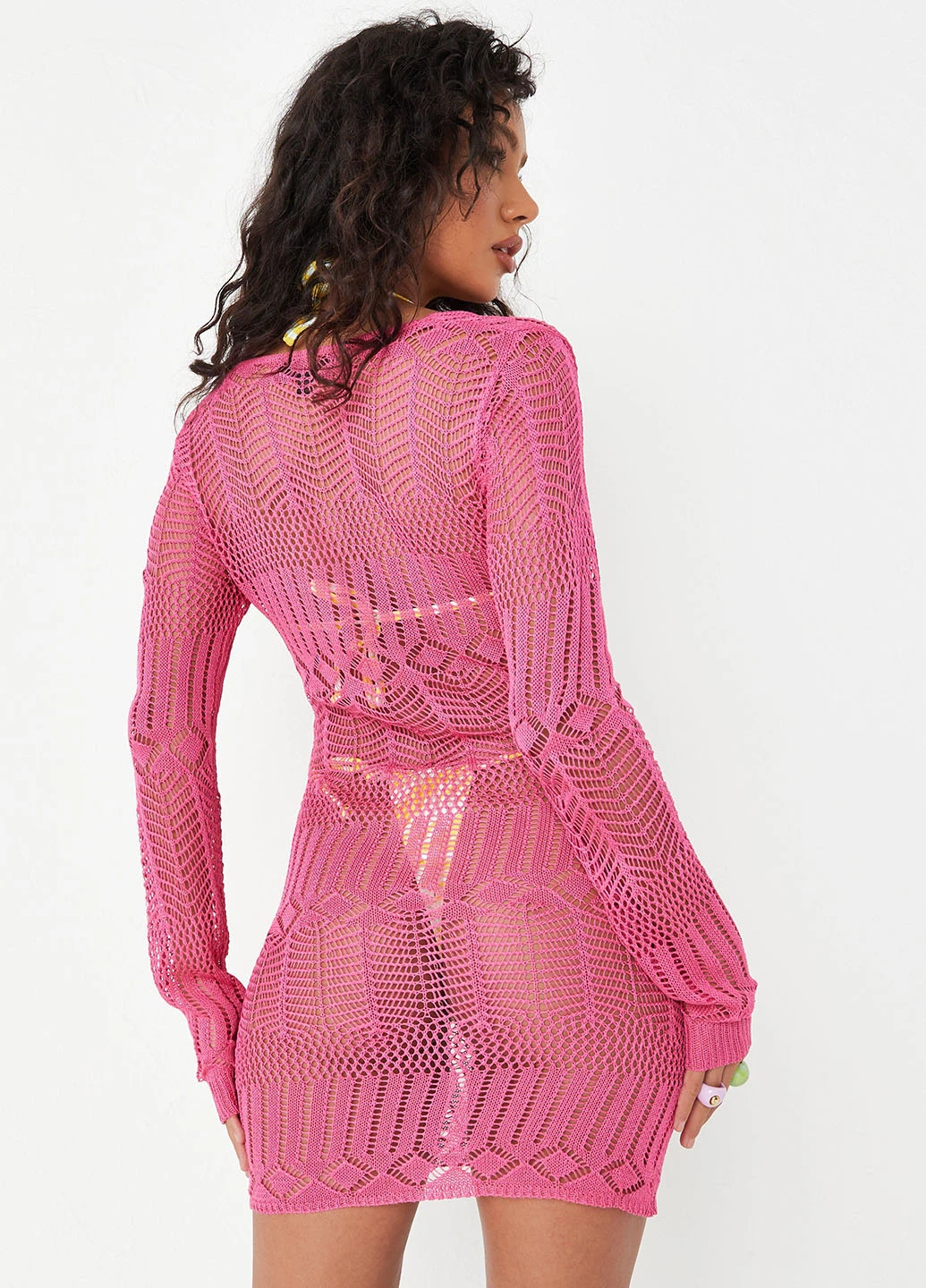 Рожева пляжна сукня Missguided однотонна