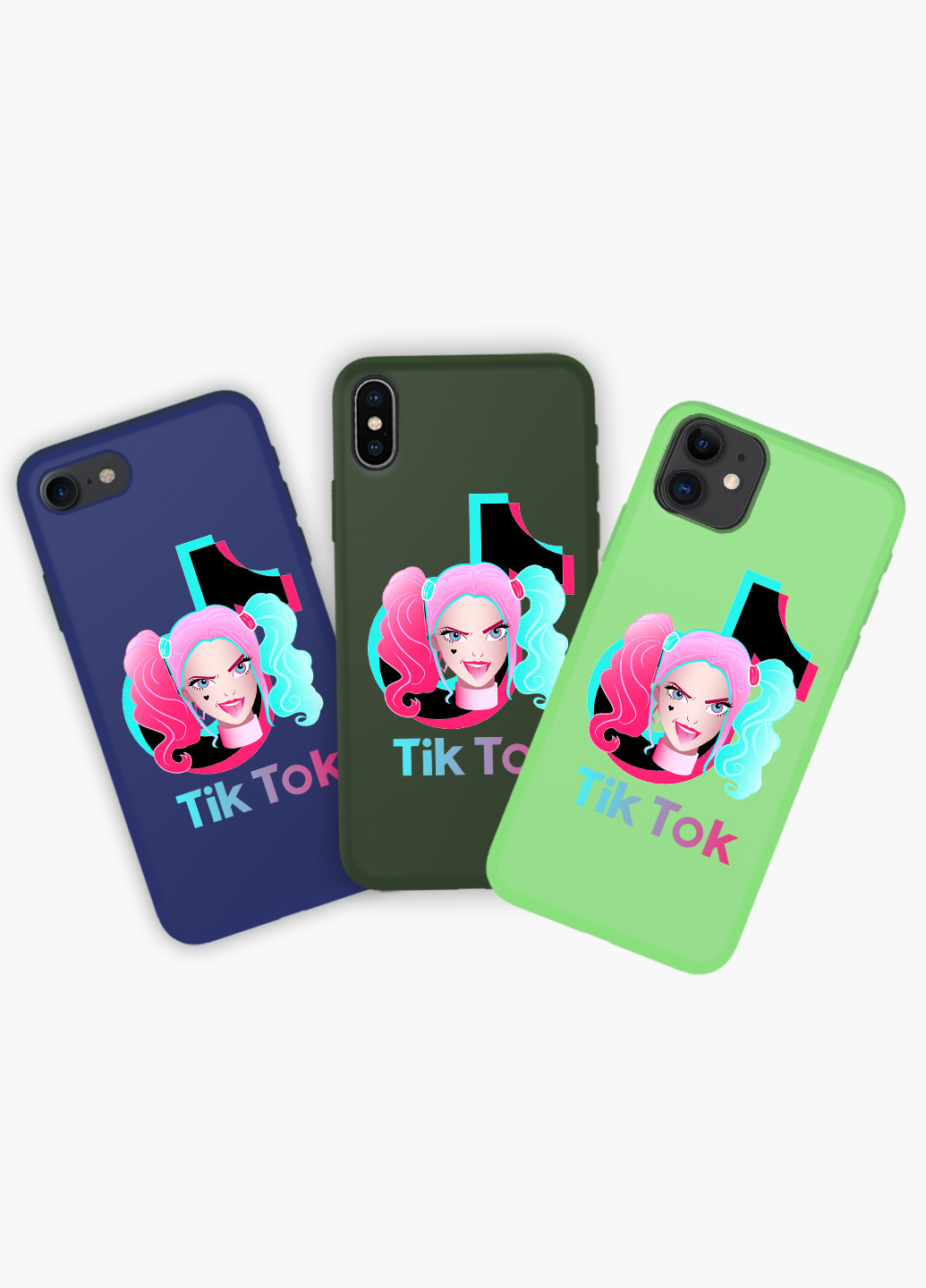 Чохол силіконовий Apple Iphone X Харлі Квінн (Куінн) ТікТок (Harley Quinn TikTok) (6129-1646) MobiPrint (219485548)
