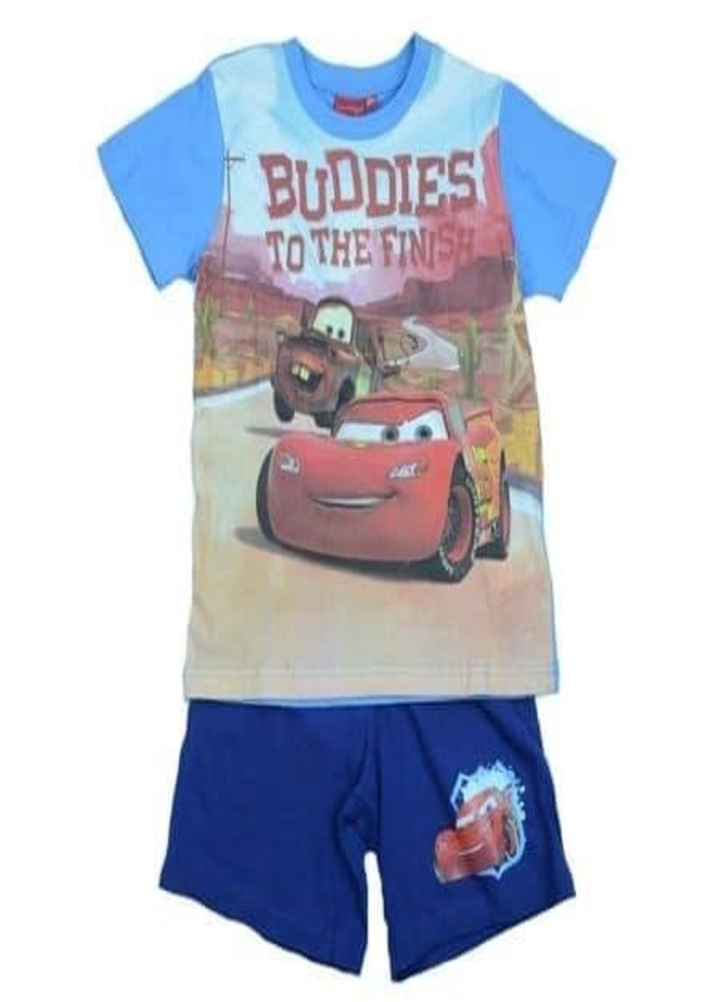 Голубой летний костюм (футболка, шорты) Disney
