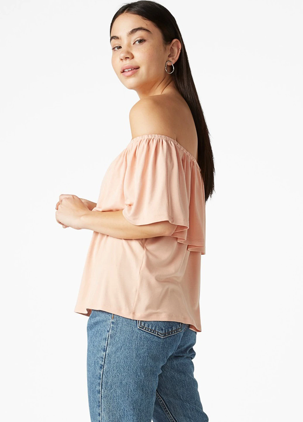 Розовая блуза Monki