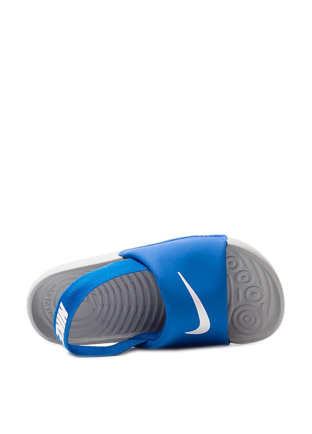 Синие спортивные сандалии Nike на резинке