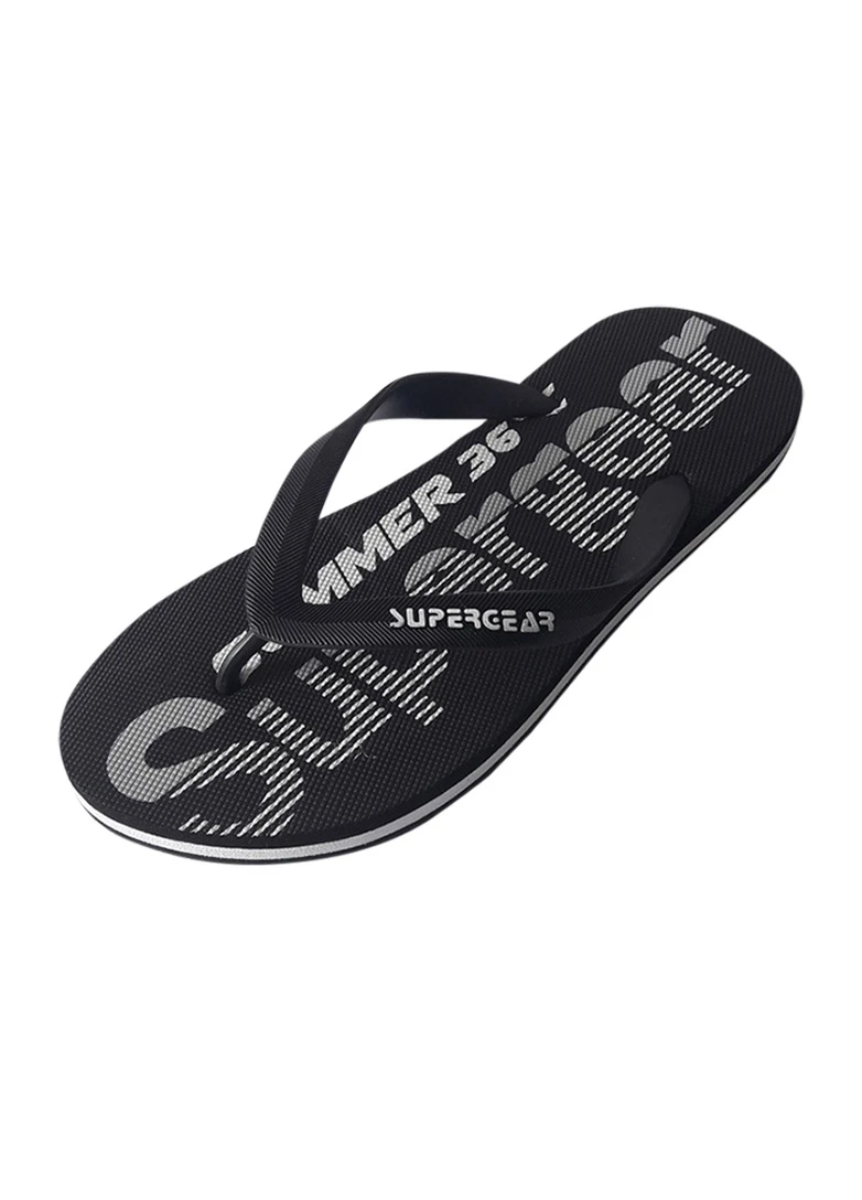 Черные пляжные вьетнамки Super Gear