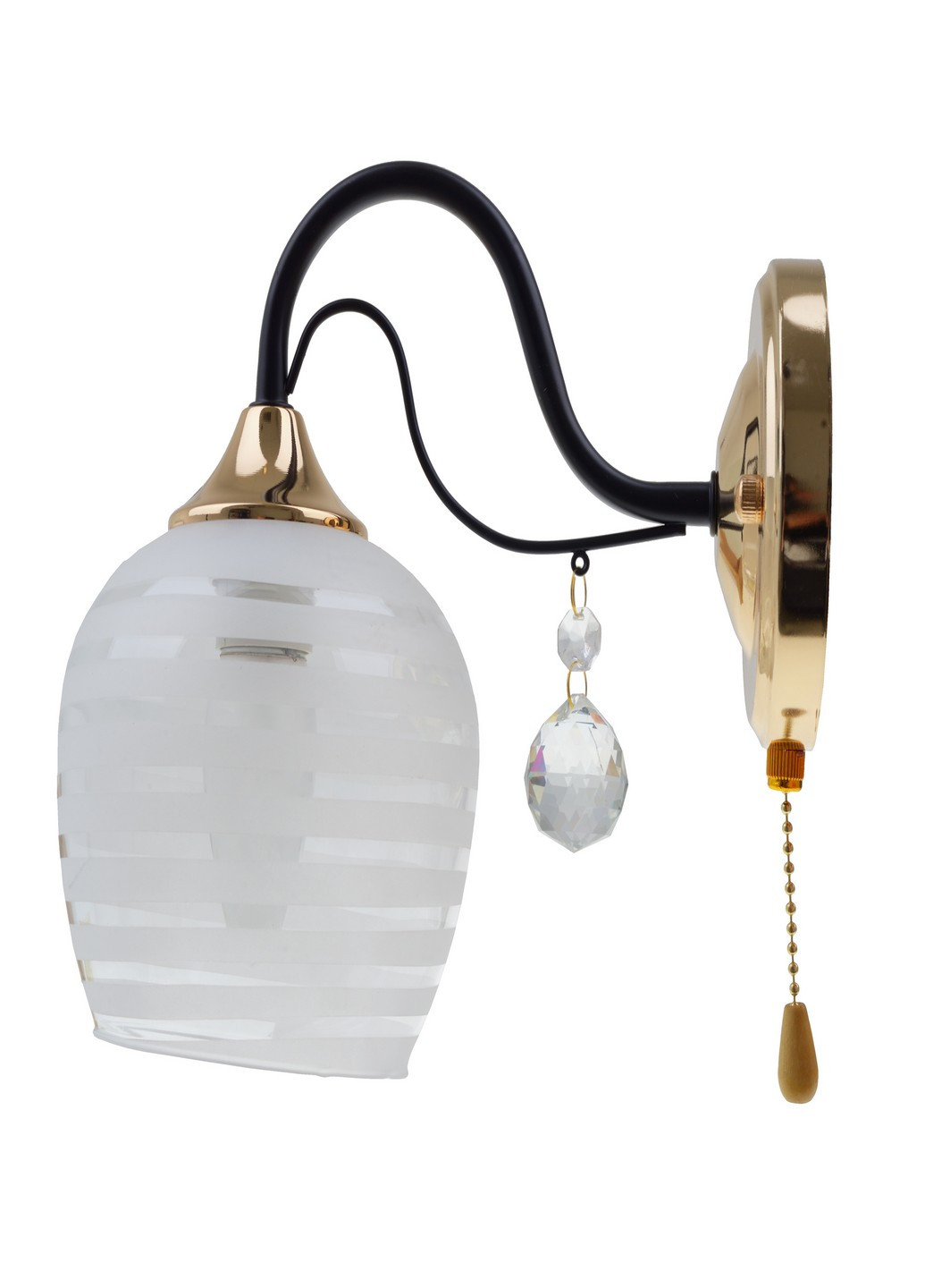 Бра LK-676W / 1 E27 BK + FG Brille (186800067)