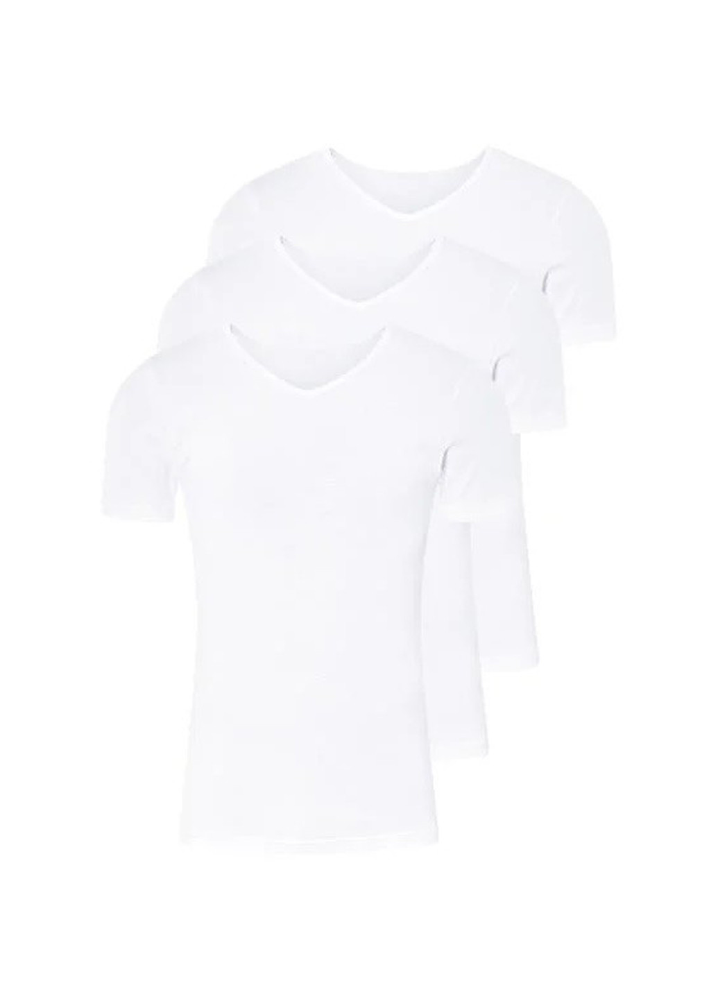 Белая футболка (3 шт.) с коротким рукавом Livergy