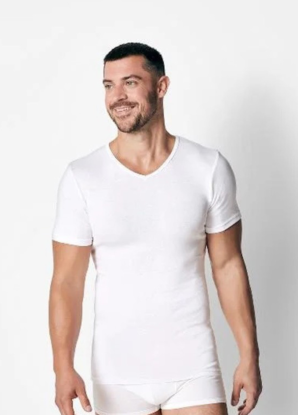 Белая футболка (3 шт.) с коротким рукавом Livergy