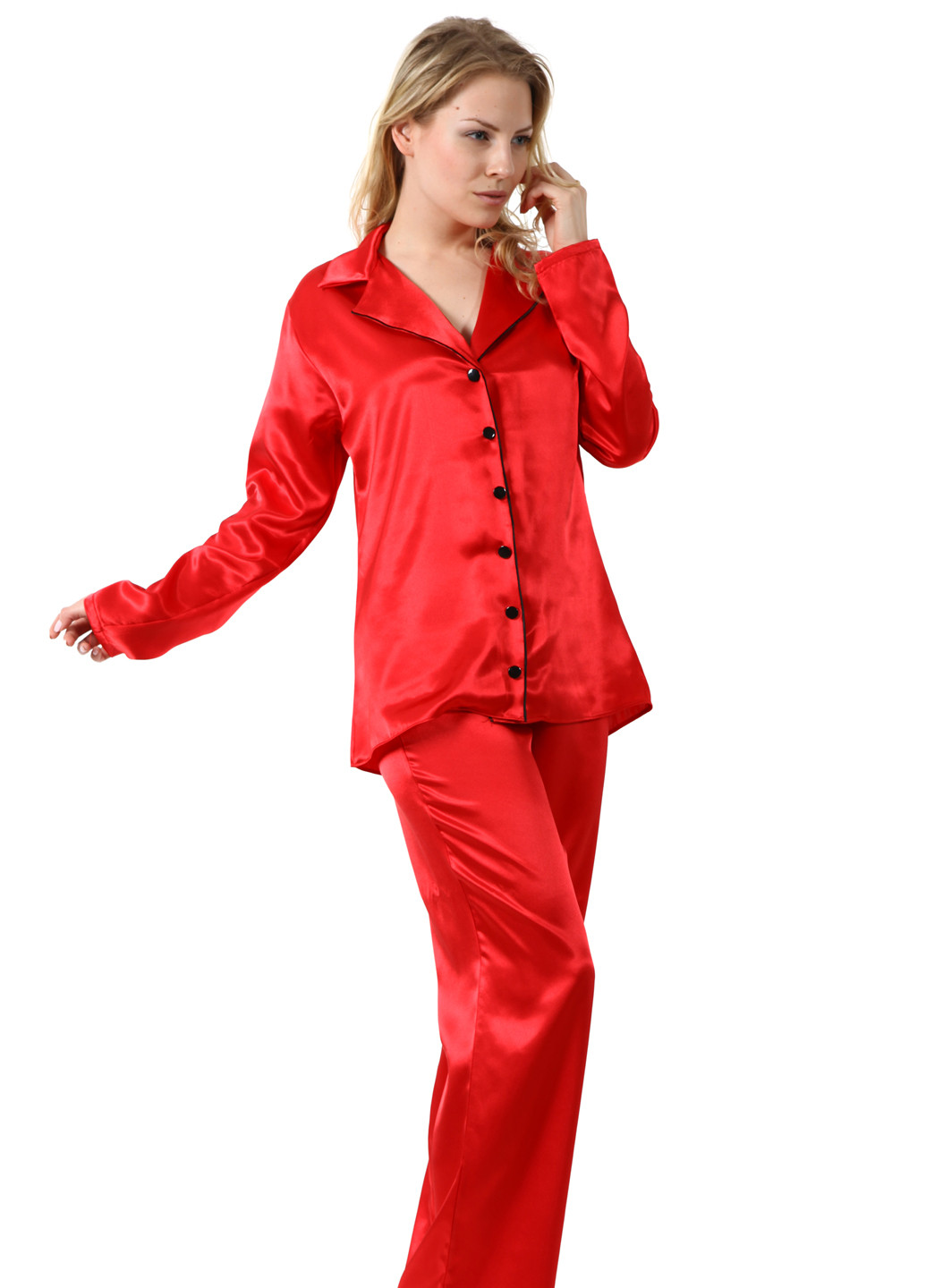 Красная всесезон пижама (брюки, кофта) Miorre