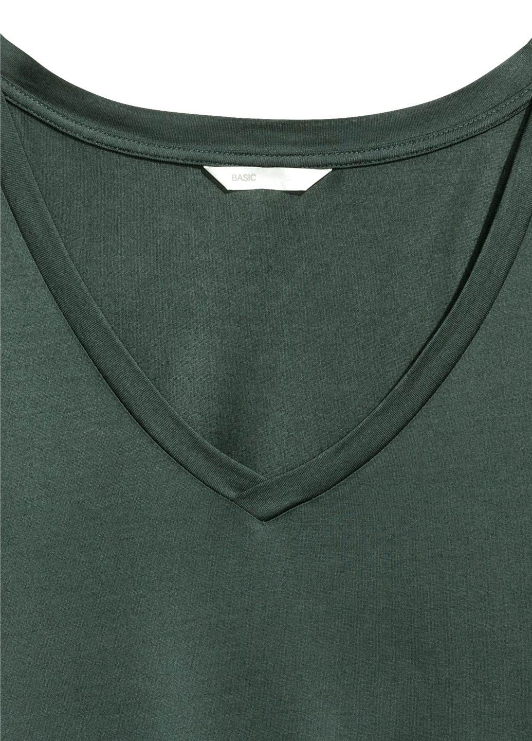 Оливковая летняя футболка H&M