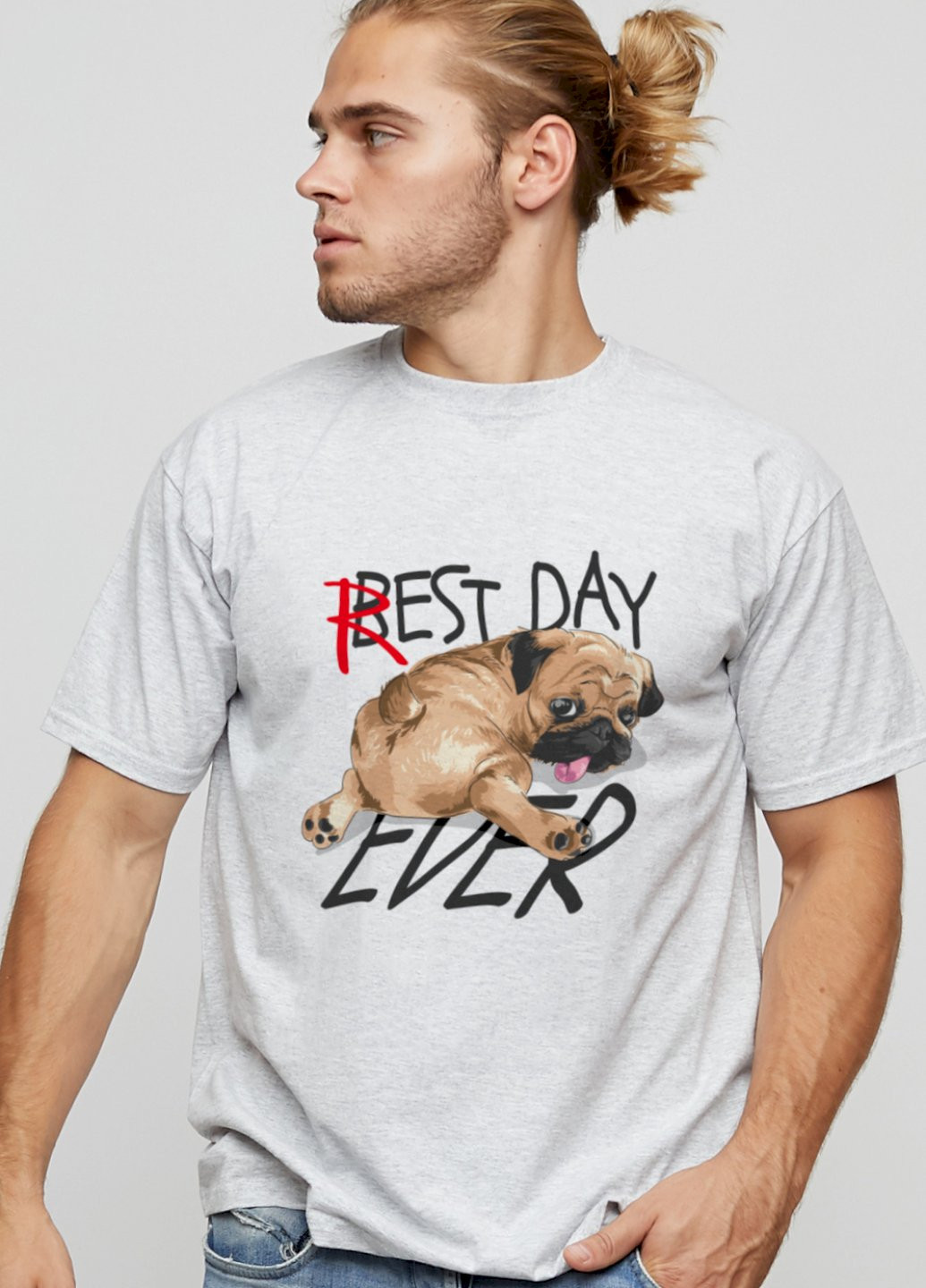 Сіра футболка чоловіча basic YAPPI