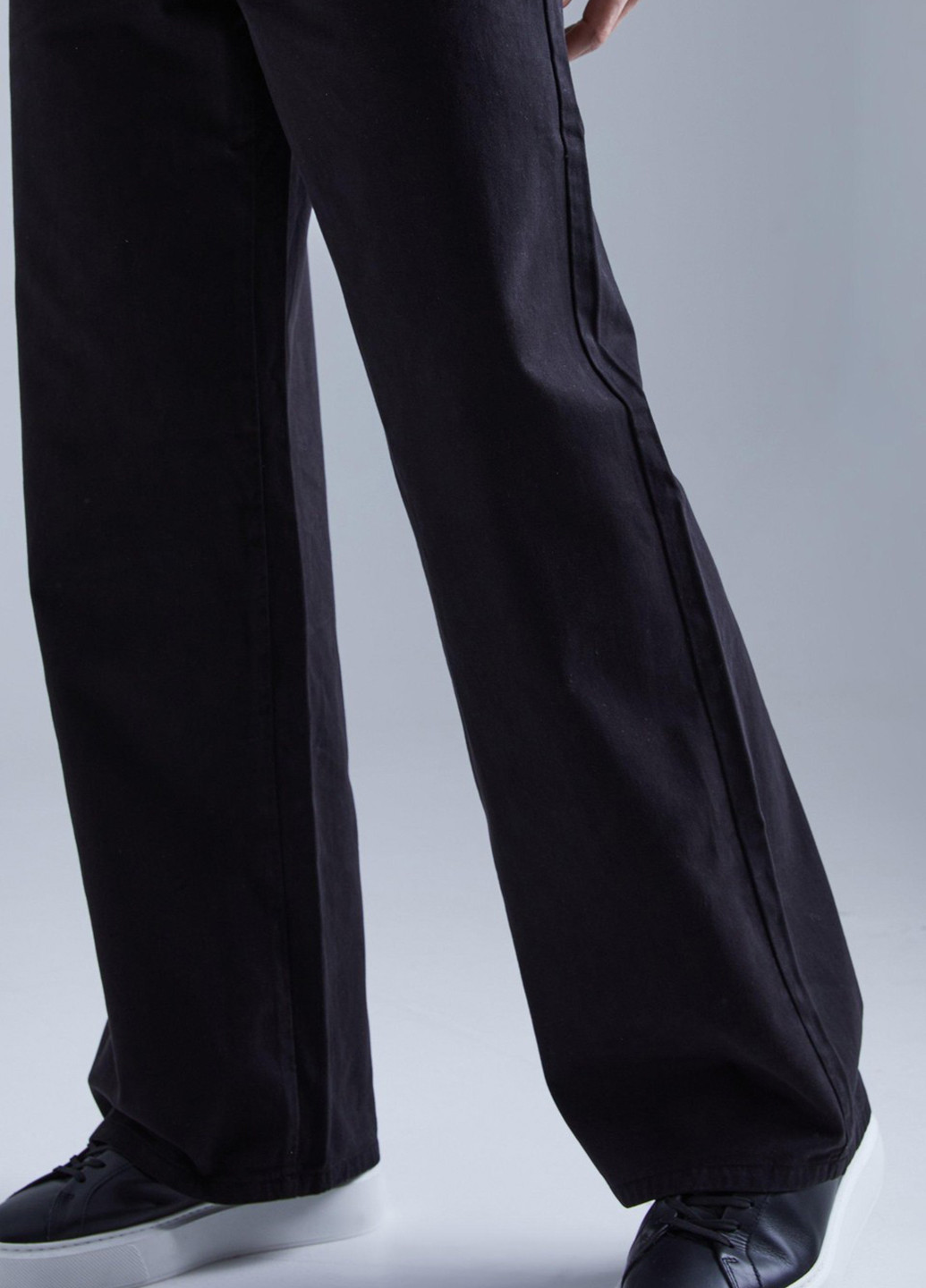 Черные кэжуал демисезонные клеш брюки Boohoo