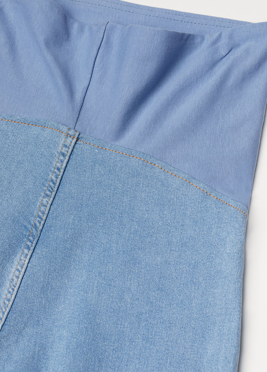 Джинси для вагітних H&M завужені однотонні світло блакитні джинсові бавовна