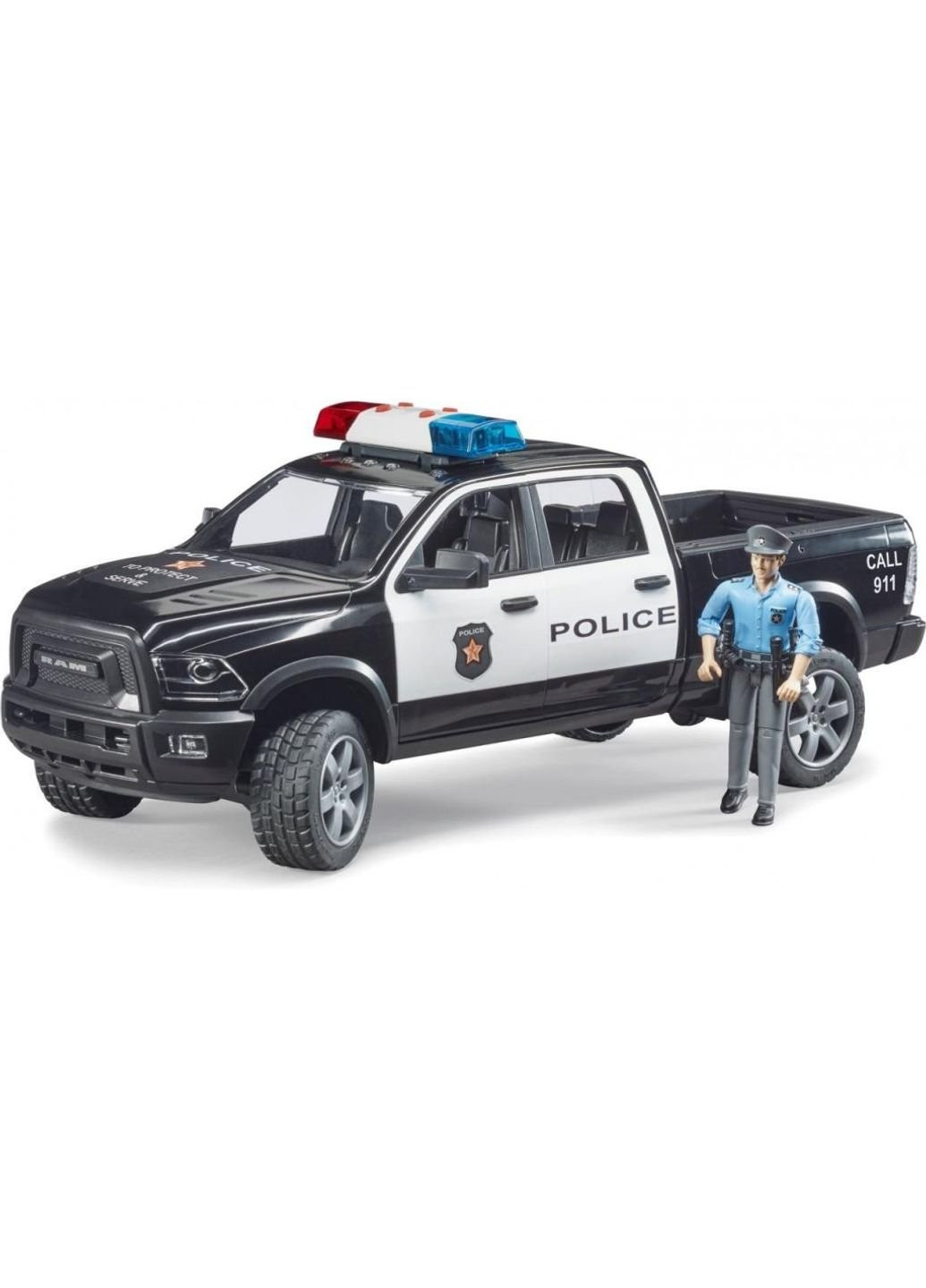 Спецтехника полицейский пикап Wrangler с полицейским (02505) Bruder (252233413)
