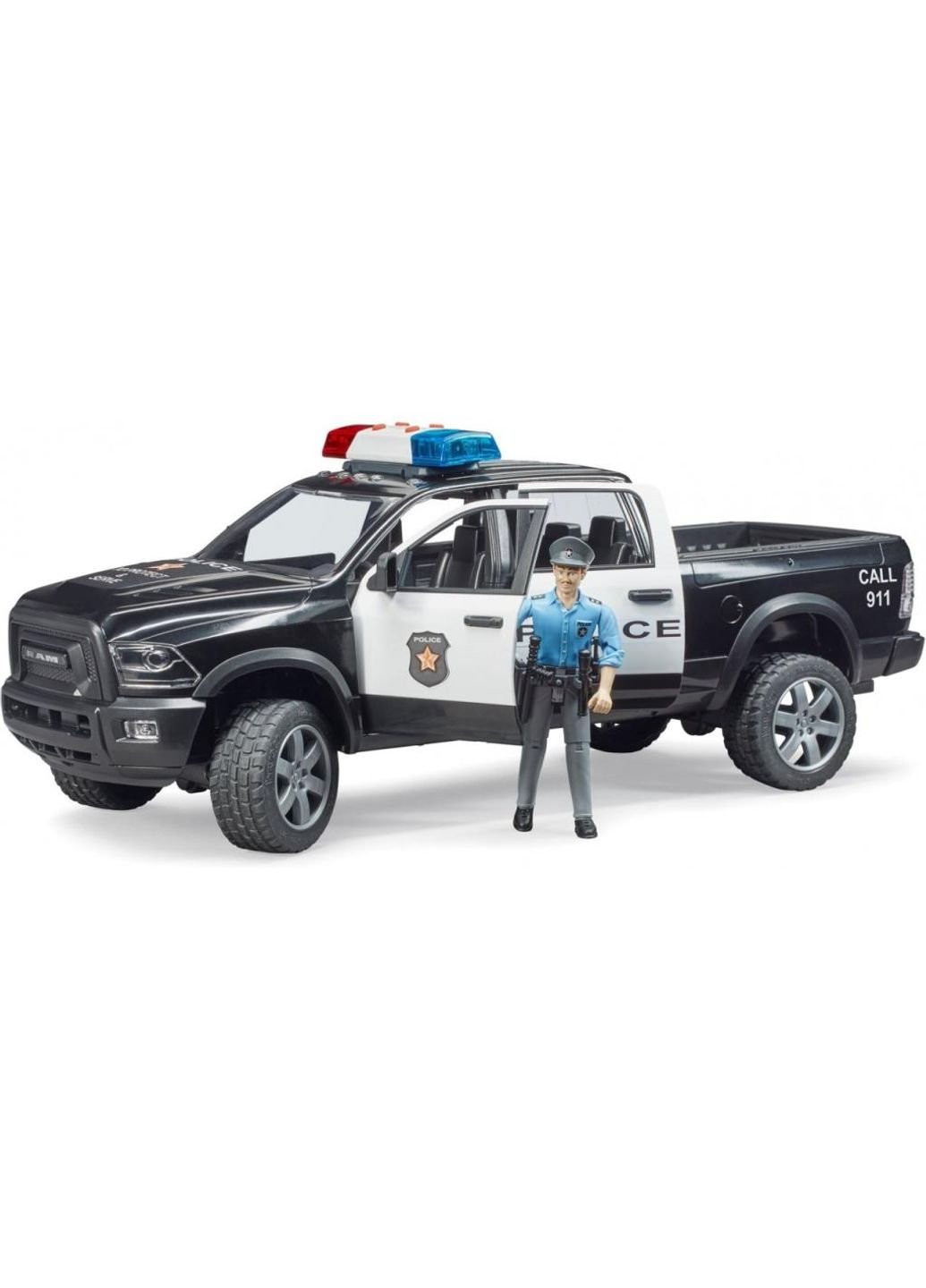 Спецтехника полицейский пикап Wrangler с полицейским (02505) Bruder (252233413)