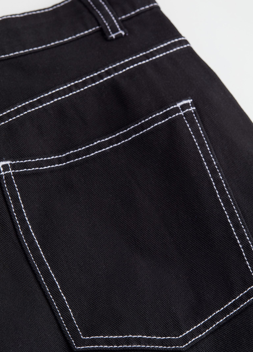Черные демисезонные карго джинсы H&M