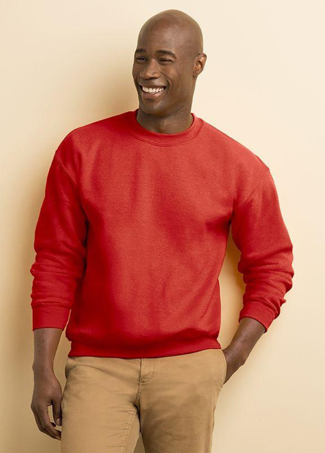 Червоний світшот Gildan однотонний без декору (361960180)