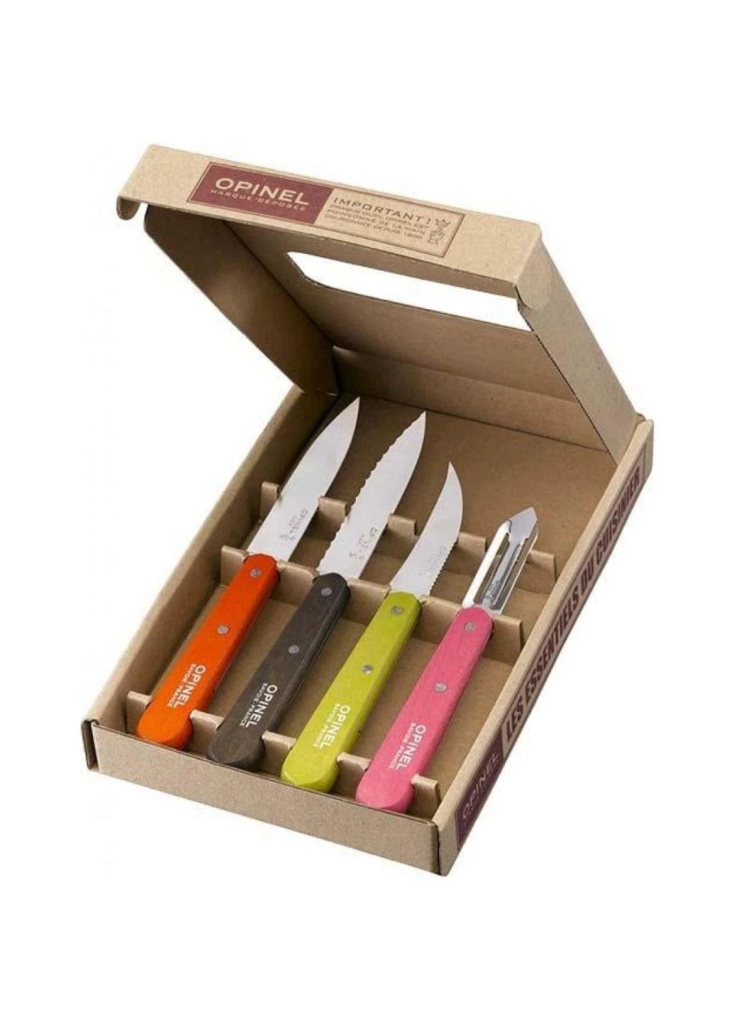 Набір ножів Les Essentiels 50's 4шт (001452) Opinel комбінований,