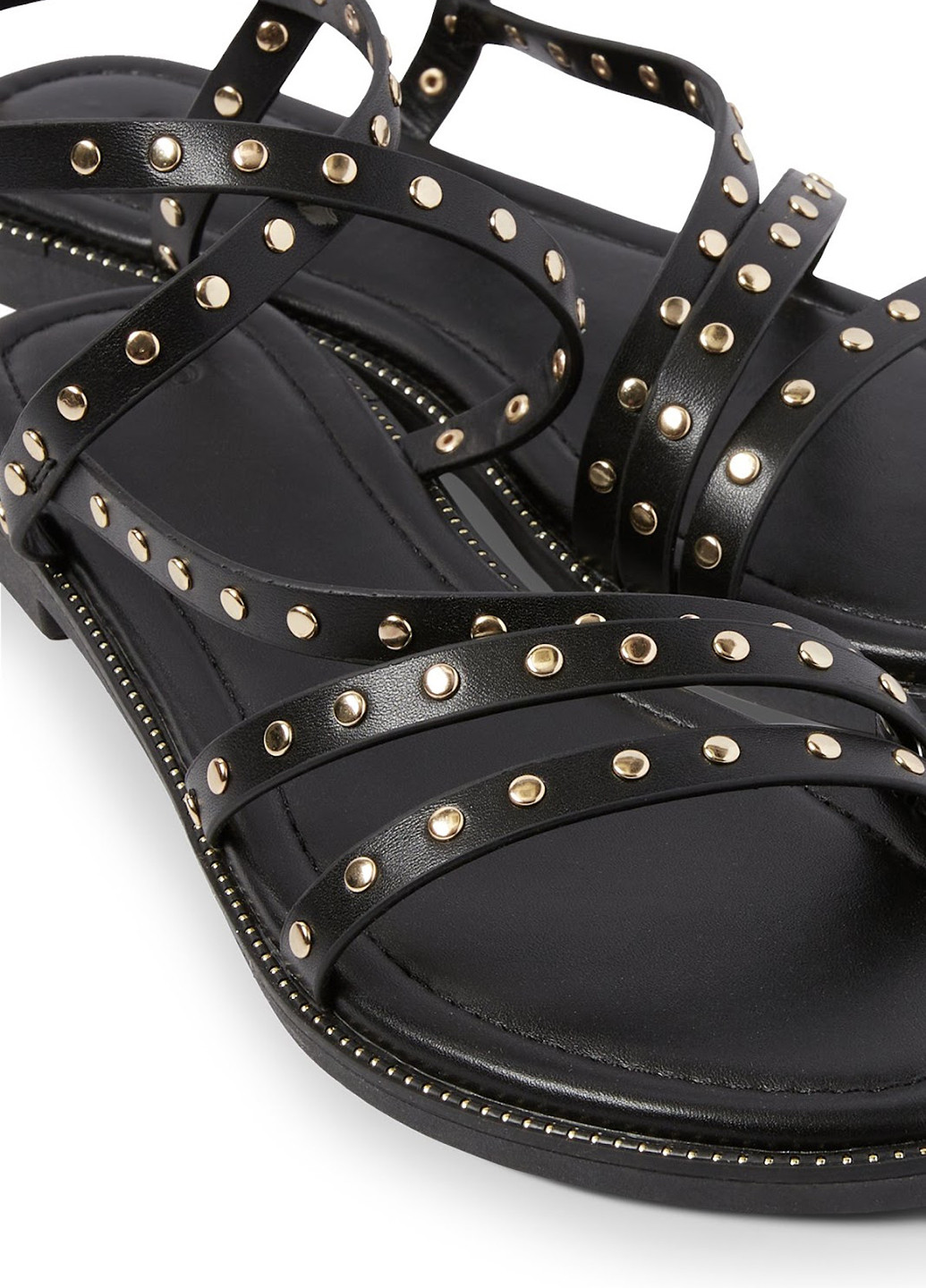 Черные босоножки C&A с ремешком с заклепками