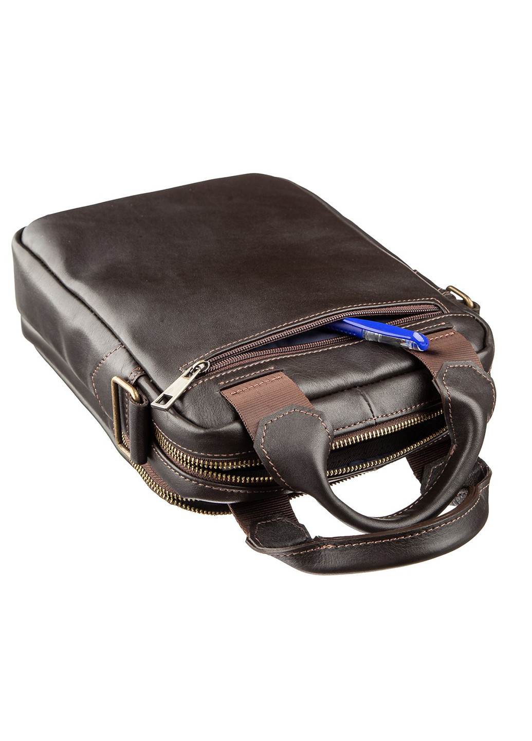 Мужская кожаная сумка 21,5х25х8 см Shvigel (252126926)