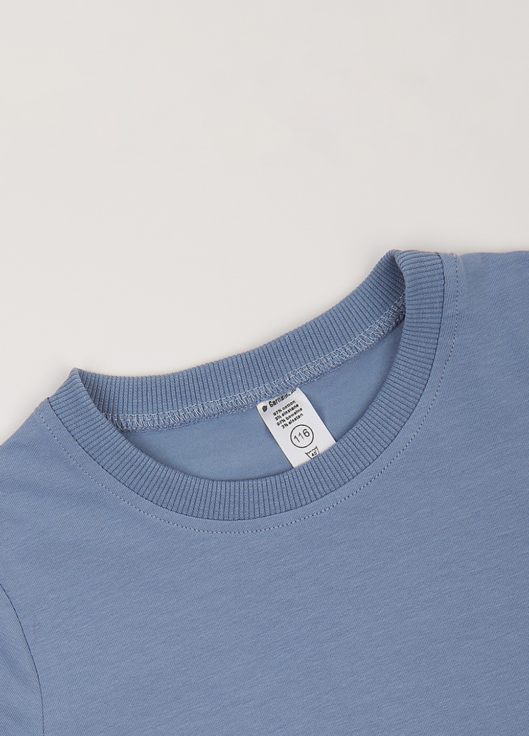 Блакитна літня футболка Garnamama