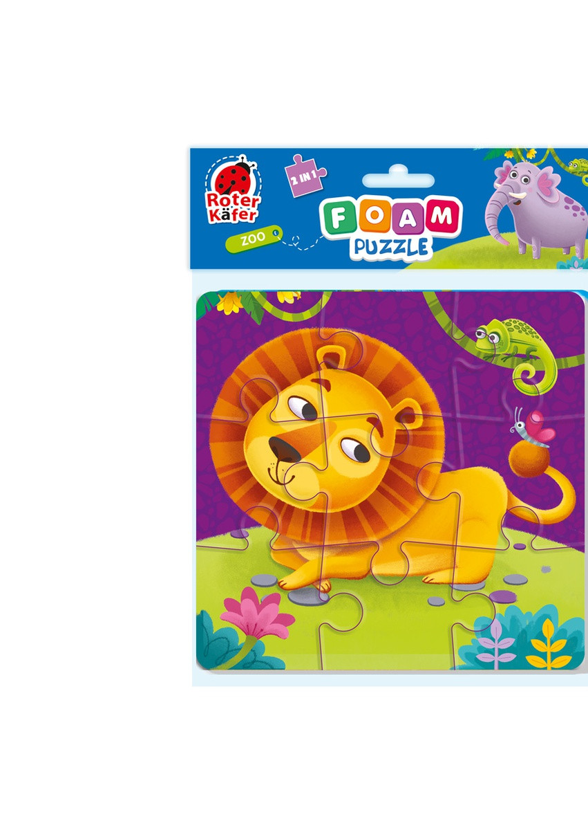 Foam puzzles 2in1 "Zoo" RK6580-05 Vladi toys (233105807)