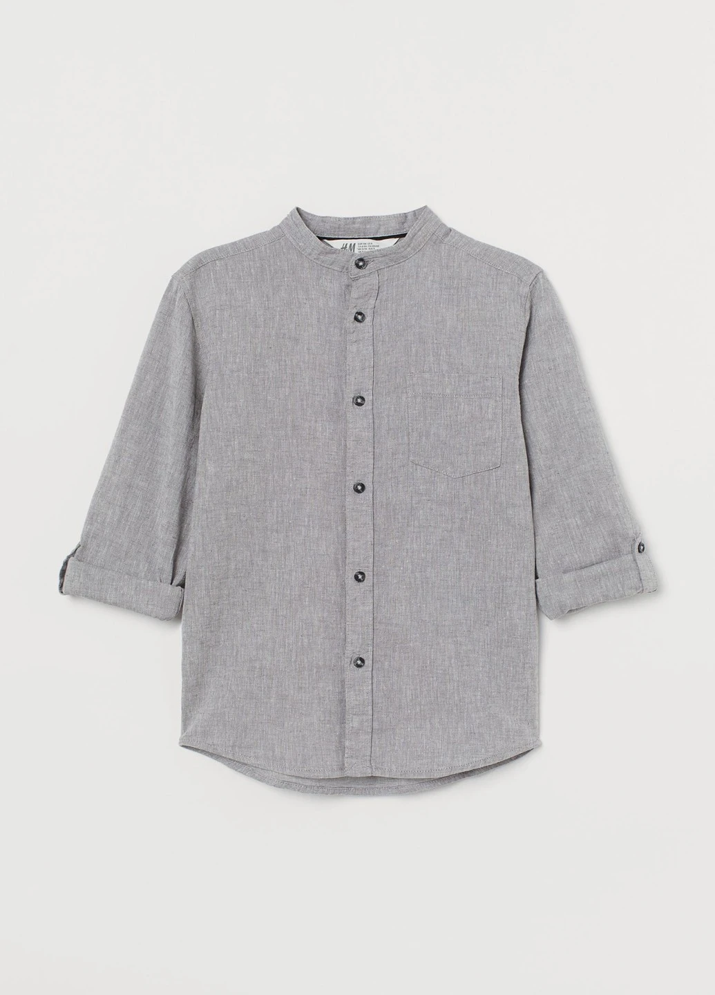 Светло-серая кэжуал рубашка H&M