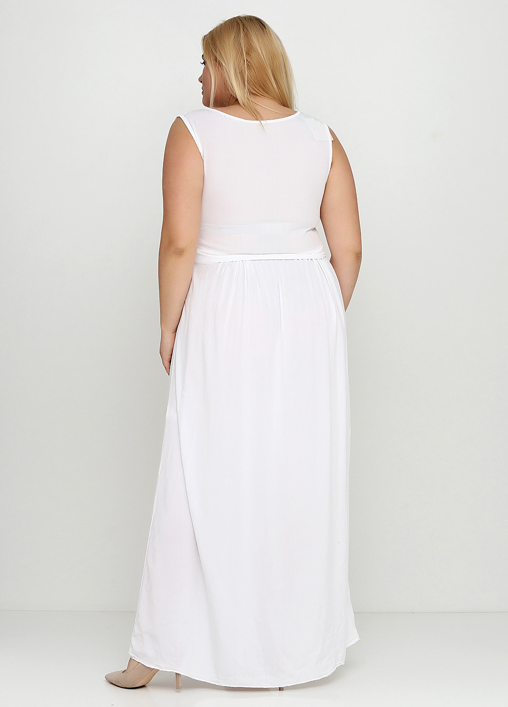 Білий кежуал сукня New Line однотонна