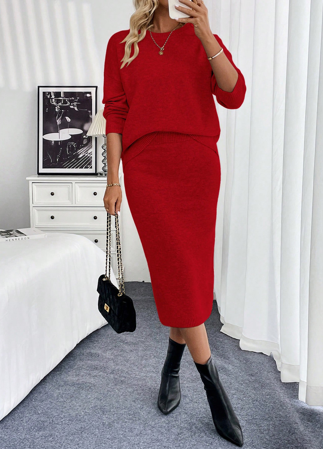 Костюм (джемпер, спідниця) SHEIN (345182053)