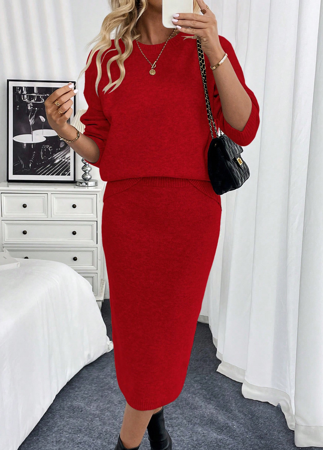 Костюм (джемпер, спідниця) SHEIN (345182053)