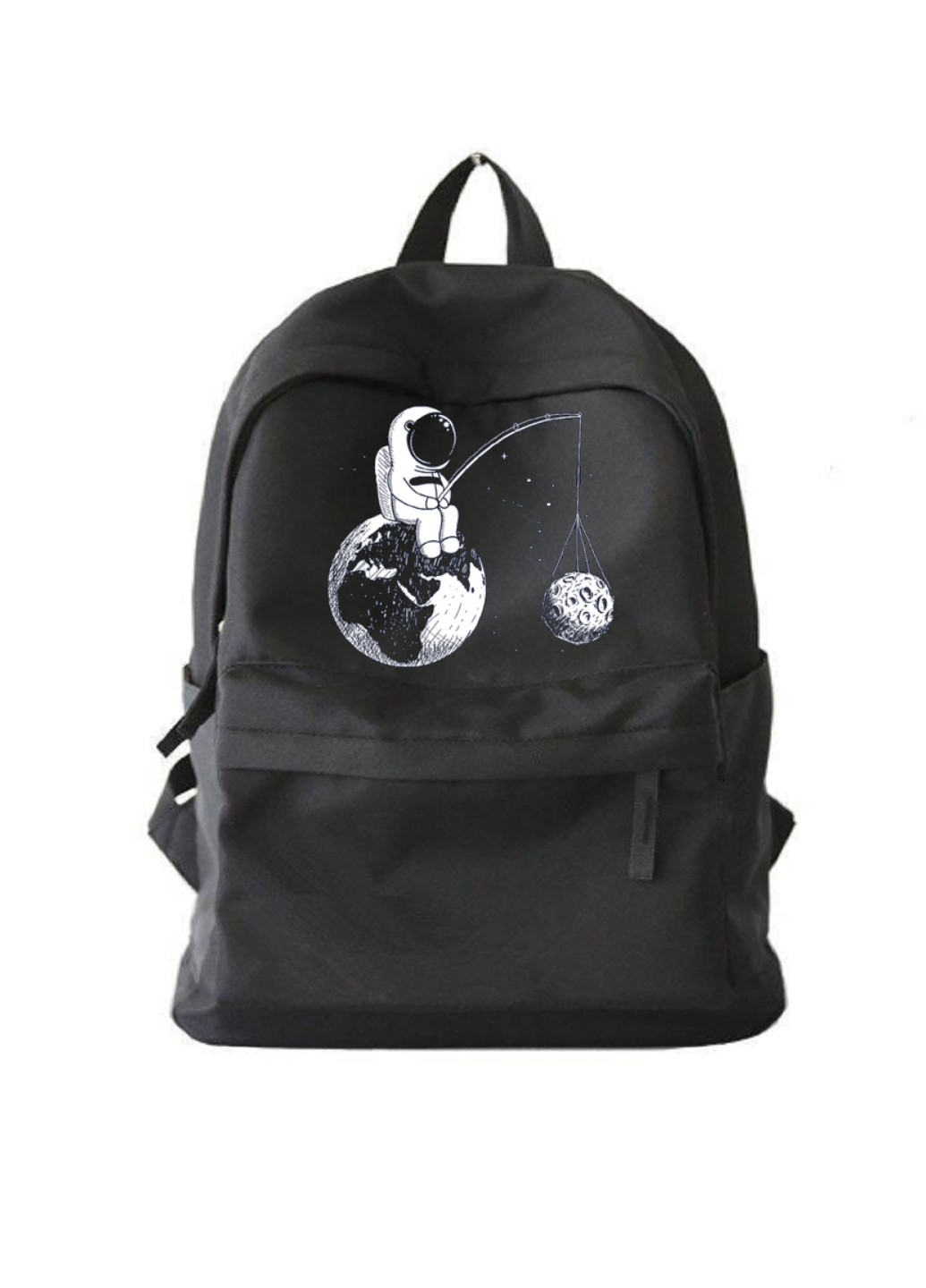 Рюкзак городской черный космонавт No Brand (255411940)